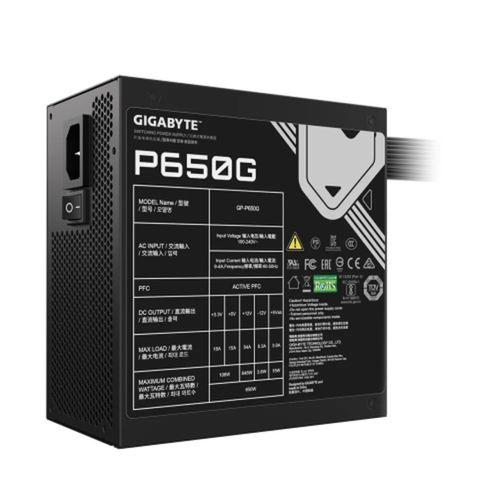 GIGABYTE GP-P650G, 650W, 80+ GOLD, GAMING Power Supply