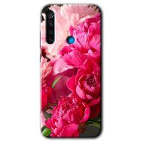 Redmi Note 8 Kılıf HD Desen Baskılı Arka Kapak - Kırmızı Beyaz Gül