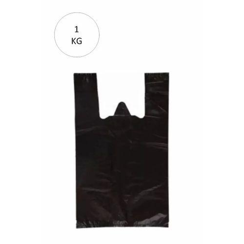 Siyah Atlet Poşet Mini Boy 20x34 cm Takriben 235 Adet 1 Kg