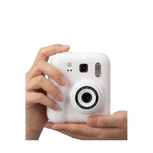 Dijital Fotoğraf Çıkaran Video Kaydedici Taşınabilir Anında Baskı Çıkaran Çocuk Kamerası Beyaz