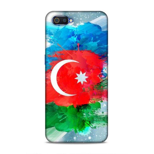 Realme C2 Uyumlu Kılıf Azarbaijan (15) Antişok Kılıf Bayrak İllustre