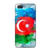 Realme C2 Uyumlu Kılıf Azarbaijan (15) Antişok Kılıf Bayrak İllustre