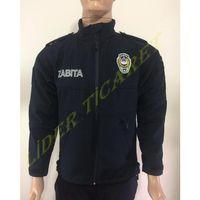 Zabıta Montu Lacivert Renk Softshell Kumaş Reflektör Baskılı Mont