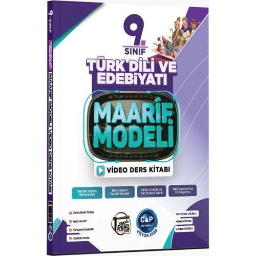 9. Sınıf Türk Dili ve Edebiyatı Maarif Video Ders Kitabı Çap Yayınları