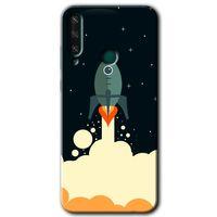 Huawei Y6P Kılıf HD Desen Baskılı Arka Kapak - Space Smoke