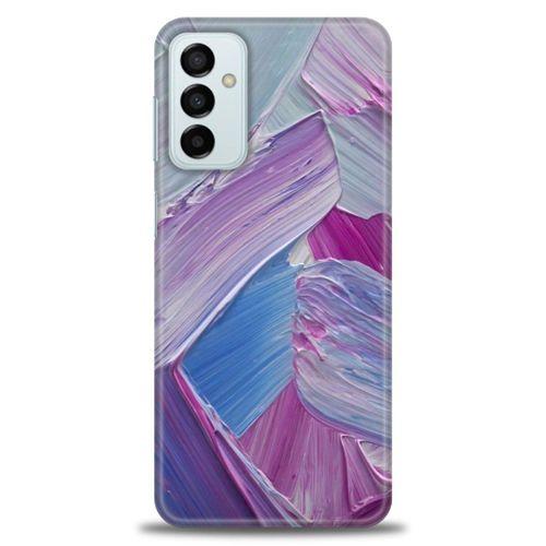Samsung Galaxy M13 Kılıf HD Baskılı Kılıf - Purple + Tam Ekran Koruyucu