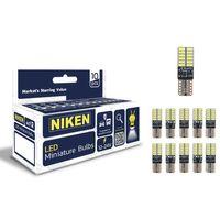 Niken LED Ampul T10 Canbus Park Ledi 24 Ledli 6500K Beyaz 12V-24V 10'lu Paket