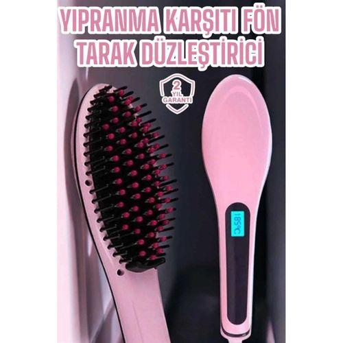 Fön Etkili Saç Düzleştirici Tarak Yıpranma Karşıtı Döner Kablo Isı Ayarlı