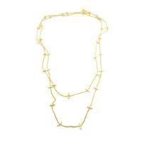 Çubuk Kolye - 90cm - Altın