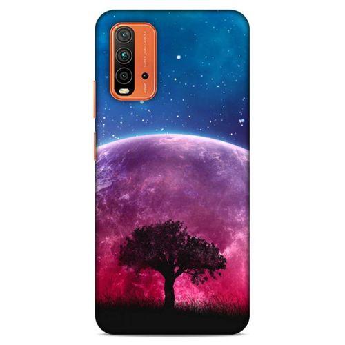 Lopard Xiaomi Redmi 9T Uyumlu Kılıf Gece'S (39) Liquid Crystal Kılıf Pembe Ay