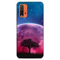 Lopard Xiaomi Redmi 9T Uyumlu Kılıf Gece'S (39) Liquid Crystal Kılıf Pembe Ay