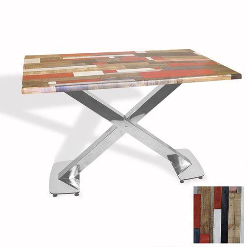 Dockers İks Masa Kromnikel (80x140 - Werzalit, Allzalit yada Wermodin Tabla) - Redwood