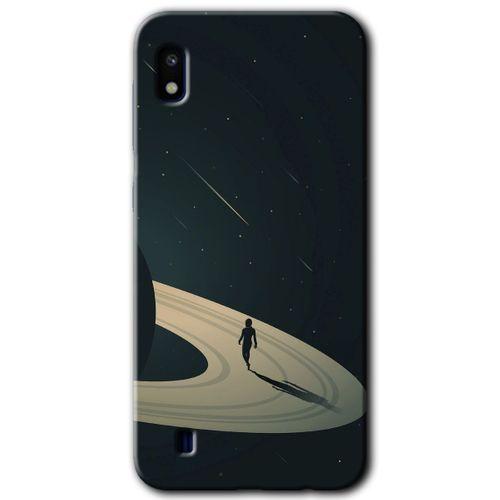 Galaxy A10 Kılıf HD Desen Baskılı Arka Kapak - Space Planet