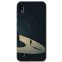Galaxy A10 Kılıf HD Desen Baskılı Arka Kapak - Space Planet