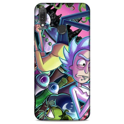 Huawei Y9 2019 Uyumlu Kılıf Rick And Morty (40) Fit Silikon Kılıf Rick D. Sanchez