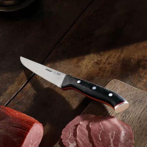 32101 Elite Kurban, Kasap Bıçağı 14,5 Cm - Kahverengi Perçinli Kompozit Sap