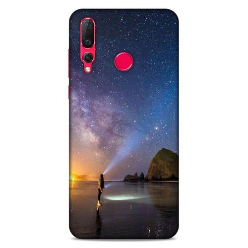 Lopard Huawei P Smart Z Uyumlu Kılıf Gece'S (21) Koruyucu Kapak Sarı Mavi