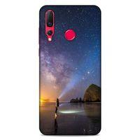 Lopard Huawei P Smart Z Uyumlu Kılıf Gece'S (21) Koruyucu Kapak Sarı Mavi