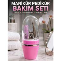 Pembe Tırnak Bakım Seti Cımbız Makas Tırnak Makası Ve Törpü İçeren Kit