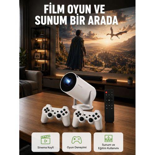 10 000 Oyun Destekli, Çift Kollu 4k Projeksiyon – Hdmı, Usb, Aux, Ethernet Yok Yeni Nesil
