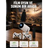 10 000 Oyun Destekli, Çift Kollu 4k Projeksiyon – Hdmı, Usb, Aux, Ethernet Yok Yeni Nesil