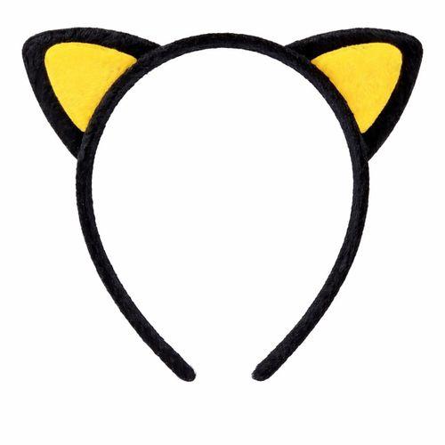 Peluş Kedi Kulak Taç Sarı Siyah