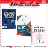 Aktif Geometri TYT AYT 0 dan Başlayanlara ve AKM Paragraf ile Dil Bilgisi Soru Bankası Seti 3 Kitap