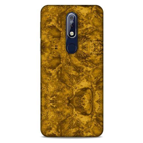 Mermer Desenli (20) Tema Koruyucu Kılıf Bronz Nokia 7.1 Kılıf