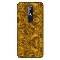 Mermer Desenli (20) Tema Koruyucu Kılıf Bronz Nokia 7.1 Kılıf