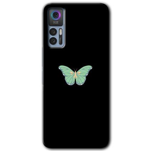 TCL 30 Kılıf HD Desen Baskılı Arka Kapak - Butterfly Tree