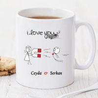 I Love You Kişiye Özel Kupa Pi153