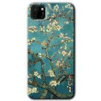 Huawei Y5P Kılıf HD Desen Baskılı Arka Kapak - Almond Blossom
