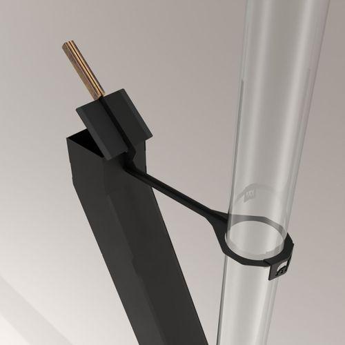 Kamp Ayısı® SolarFlame™ Camlı Füze Tipi Tekerlekli Roket Pelet Sobası - Dış Mekan Bahçe Cafe Isıtıcı