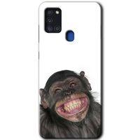 MRCİLETİSİM Samsung Galaxy A21s Kılıf Baskılı Kapak - Şıpsevdi Aşk +Tam Kaplayan Mat Seramik