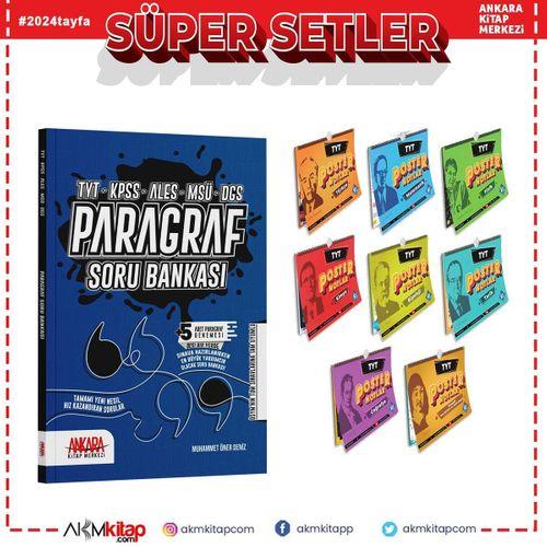 Kr Akademi TYT Poster Notlar ve AKM Paragraf Soru Bankası Seti 9 Kitap