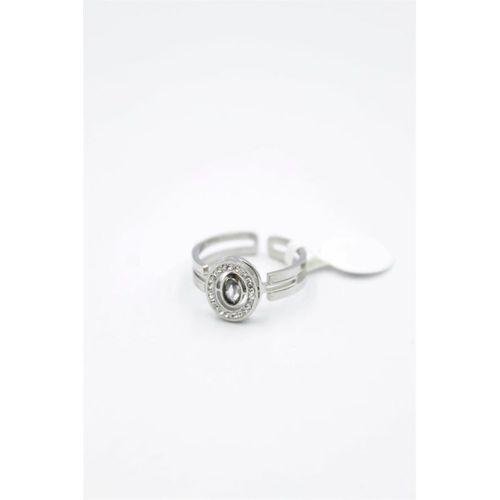 6'lı Yuvarlak Taşlı Yüzük - Gümüş