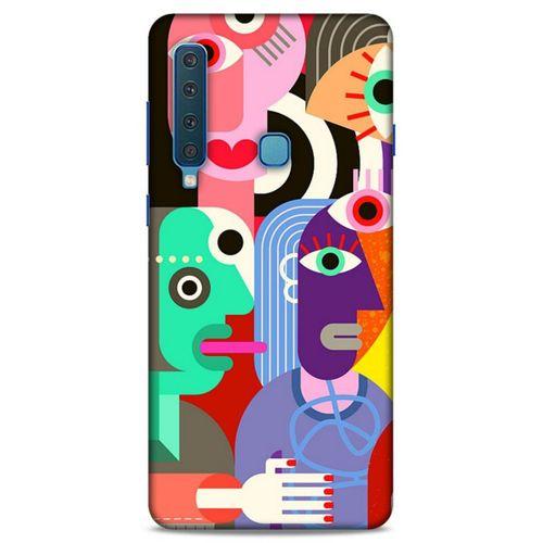 Lopard Samsung Galaxy A9 2018 Uyumlu Kılıf Soyut Sanat (14) Desenli Lansman Kılıf