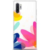 Samsung Galaxy Note 10 Plus Kılıf HD Baskılı Kılıf - Çiçekk + Tam Ekran Koruyucu