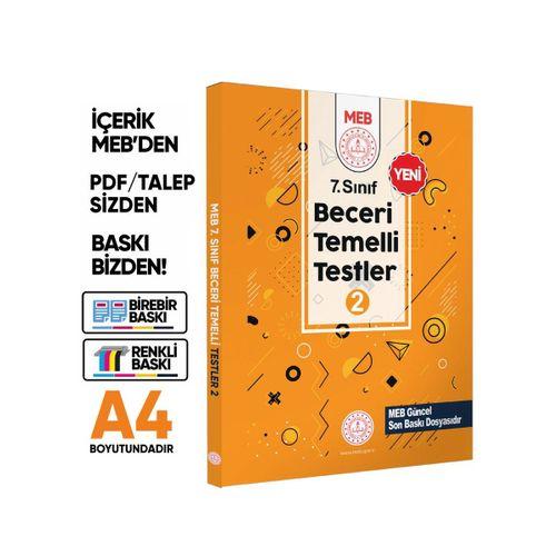7 Sınıf MEB Beceri Temelli Testler 2 Kitap Örnek Soru Bankası BASKI ÜCRETİ