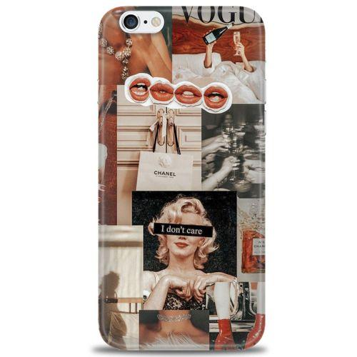 iPhone 6 Plus Kılıf HD Baskılı Kılıf - I Dont Care + Tam Ekran Koruyucu
