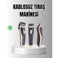 Unisex Şarjlı Saç Ve Sakal Tıraş Makinesi – Ayarlanabilir Tarak Başlıkları, Sessiz Motor