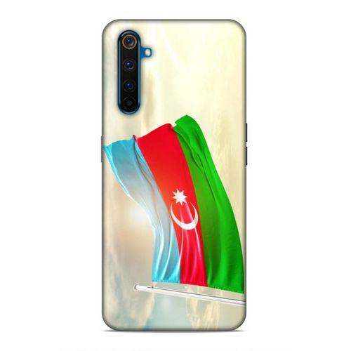 Realme 6 Uyumlu Kılıf Azarbaijan (7) Telefon Kılıfı Gökyüzü Bayrak