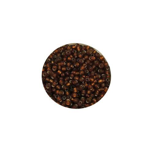 Dökme Cam Kum Boncuk (11/0) 2 mm - 60 Gram - Çok Koyu Turuncu - BNC064