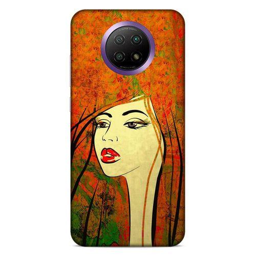 Lopard Xiaomi Redmi Note 9 5g Uyumlu Kılıf Sürreal Yüzler ♀ (30) Silicone Case Desenli