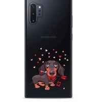 Zoologix (38) Samsung Galaxy Note 10 Plus Şeffaf Kılıf Silikon Desenli