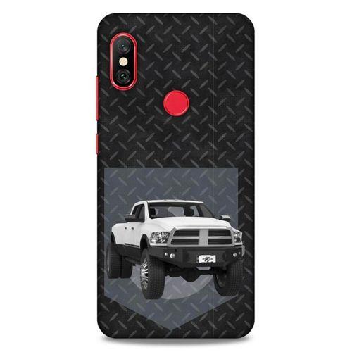 Lopard Xiaomi Redmi Note 6 Pro Uyumlu Kılıf PickUpX (20) Koruyucu Kılıf Beyaz Gümüş