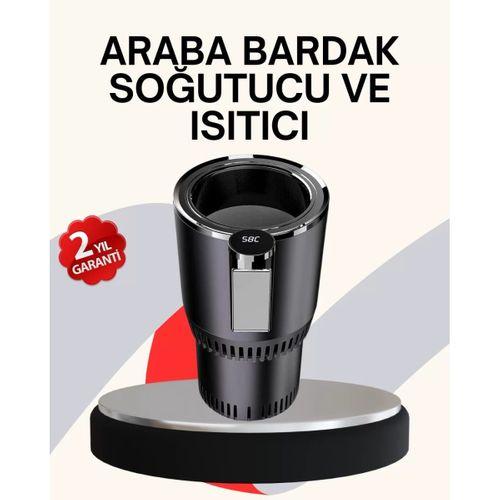 Araba Bardaklığı Isıtma Soğutma Ayarlı Çakmak Girişli Akıllı Model