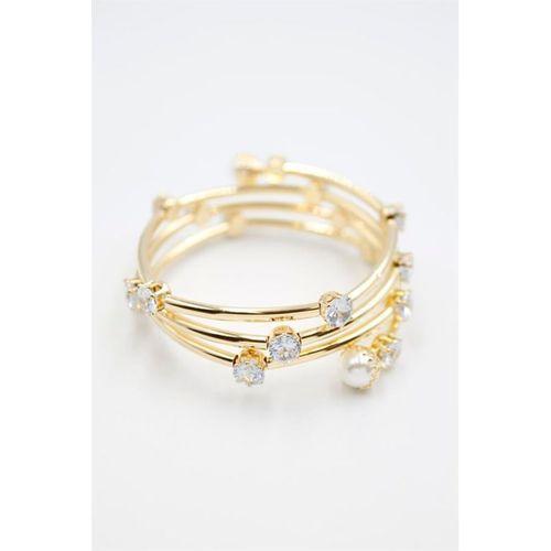 Taşlı Bilezik - Altın