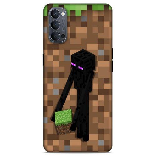 Lopard Oppo Reno 4 Uyumlu Kılıf PiXel (26) Tpu Silikon Kılıf Kahverengi MC