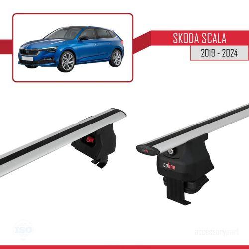 Skoda Scala 2019 ve Sonrası ile uyumlu ACE-4 Ara Atkı Tavan Barı GRİ